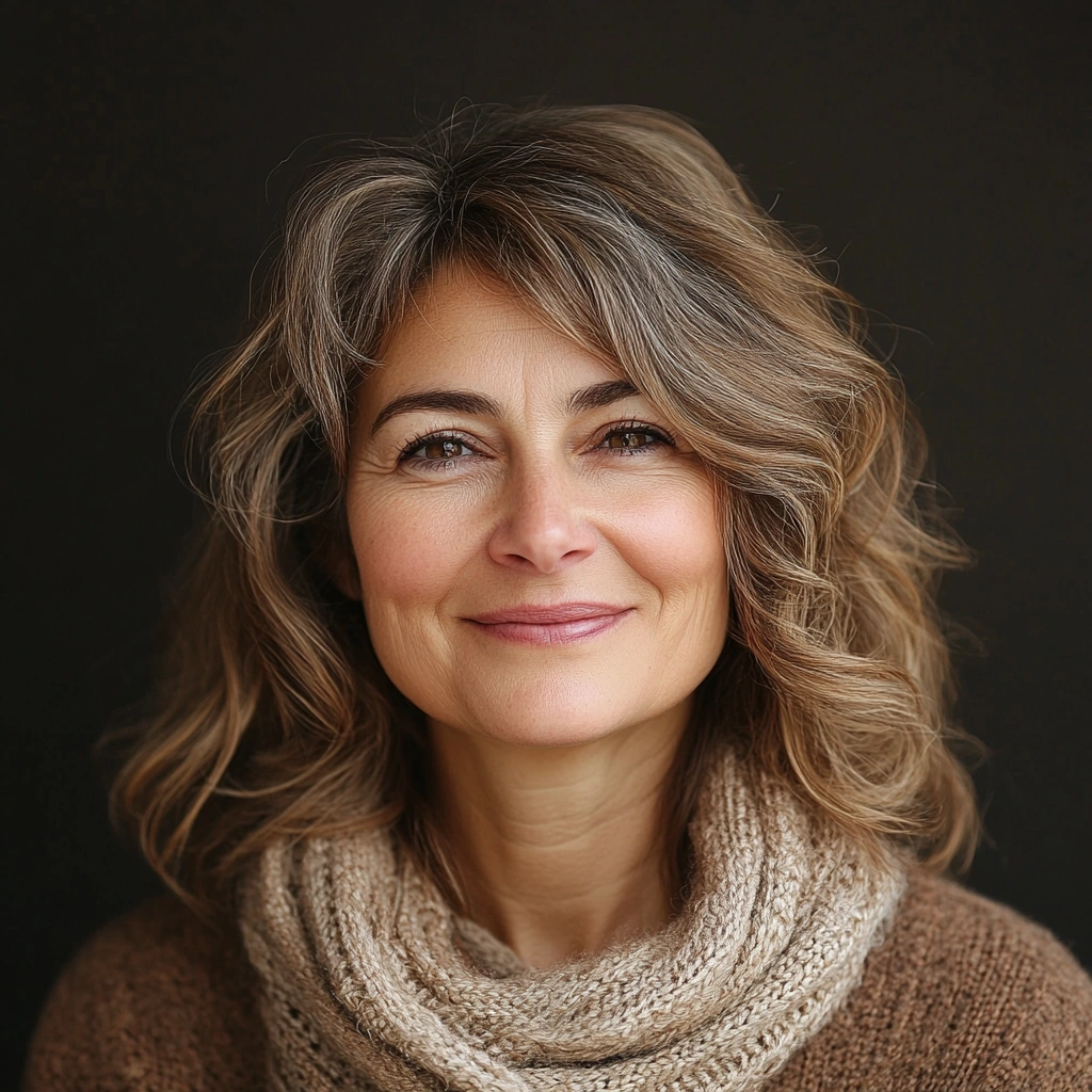 Клієнт сервісу kemtolvick - жінка середнього віку з задоволеним виразом обличчя